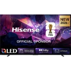 253.0cm/100" (3840x2160) Hisense 100E7DS PRO Smart TV 4K Hi-QLED 6ms 144Hz HDMI USB HDR WiFi Bluetooth Black/Grey