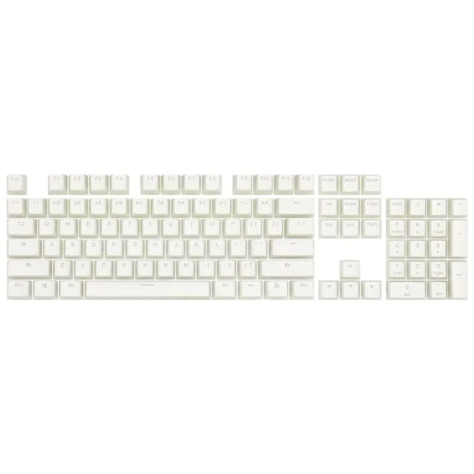 Redragon Keycap Set A130 PBT Doubleshot White — image 2