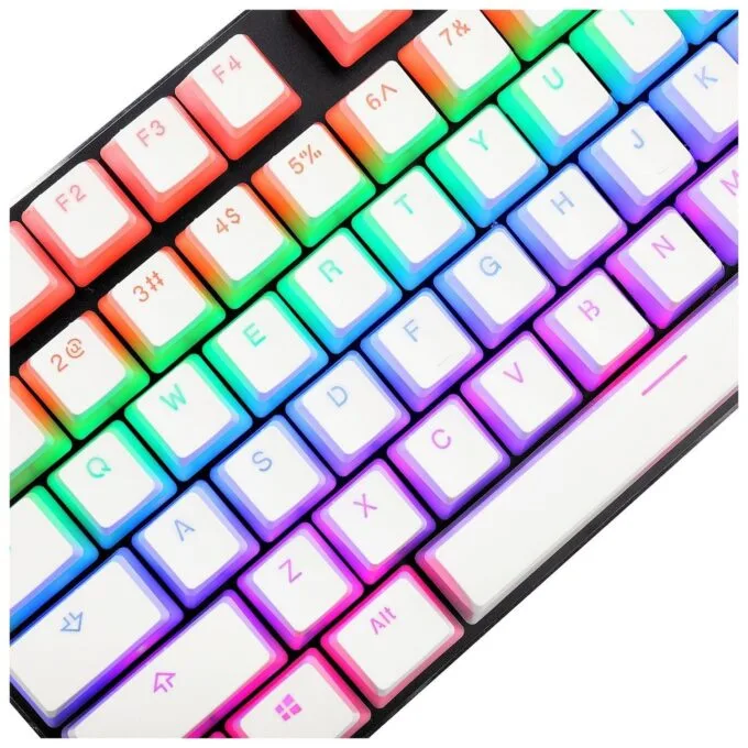 Redragon Keycap Set A130 PBT Doubleshot White — image 4