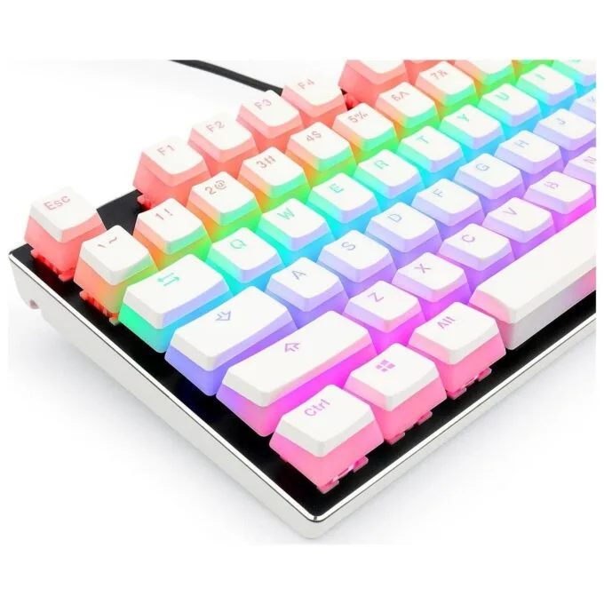 Redragon Keycap Set A130 PBT Doubleshot White — image 5