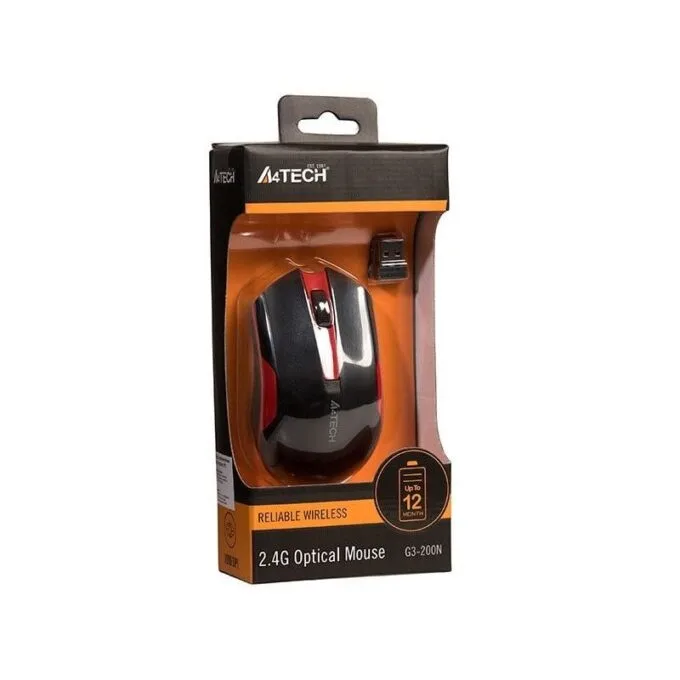 A4Tech V-TRACK G3-200N-1 black and red — image 2