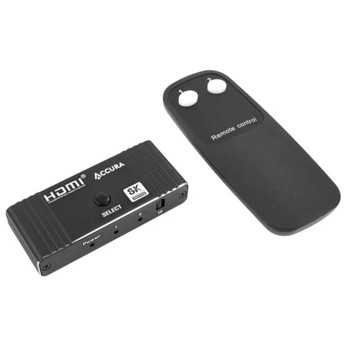 Accura switch/splitter z pilotem HDMI 2>1 1<2 8K60Hz — image 3