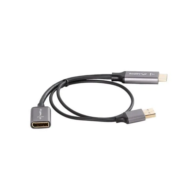 Lanberg HDMI adapter - Displayport 4K 20cm silver — image 2