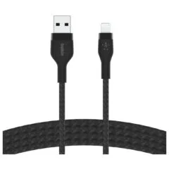 Belkin CAA010bt3MBK BoostCharge USB-A for Lightning silicone 3.0m, black