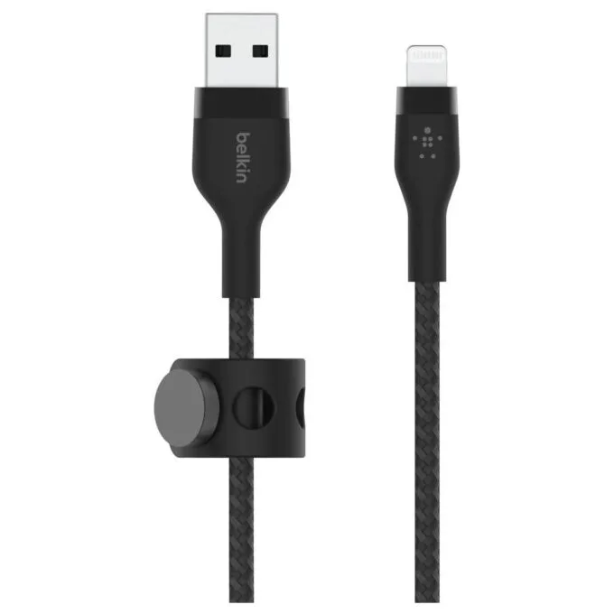 Belkin CAA010bt3MBK BoostCharge USB-A for Lightning silicone 3.0m, black — image 5