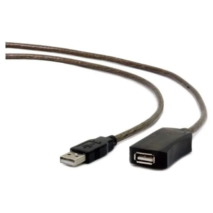 USB 2.0 Gembird AM-AF type 5m active black — image 1