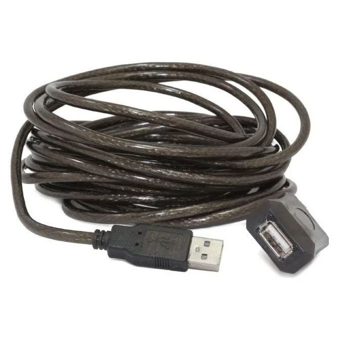 USB 2.0 Gembird AM-AF type 5m active black — image 2