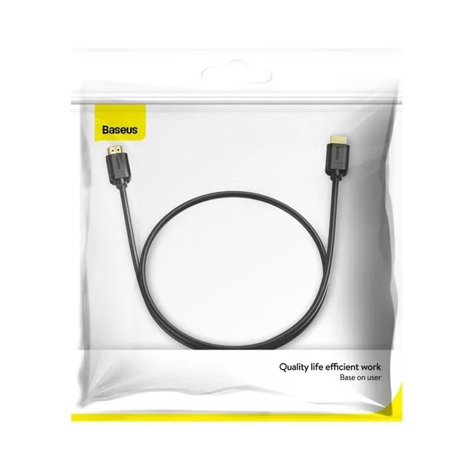 Baseus High Definition HDMI 2.0, 4K 30Hz, 3D, HDR, 18Gbps, 5m (black) — image 8
