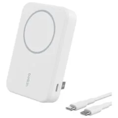 Belkin 10,000 mAh 15w Qi2 MagSafe white