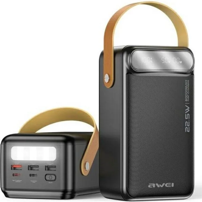 Awei PowerBank P101K 60000 mAh 22.5W black — image 1
