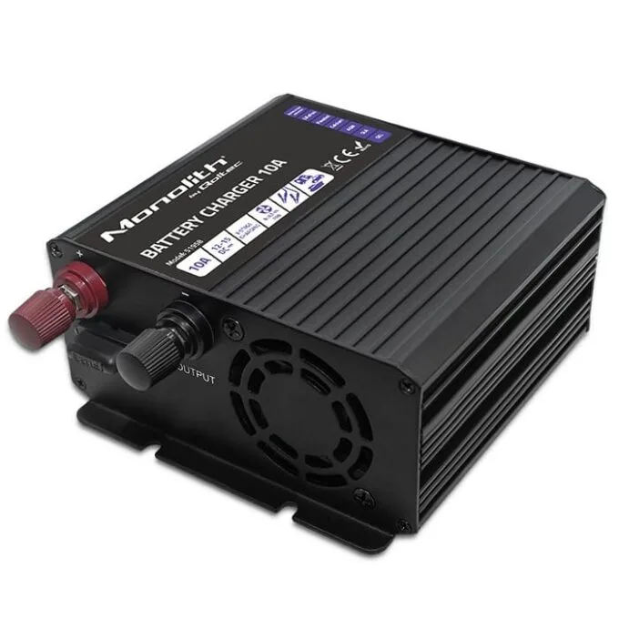 Qoltec Smart Monolith charger for LiFePO4 AGM GEL SLA batteries | 10A | 12V — image 4