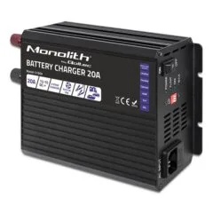 Qoltec Smart Monolith charger for LiFePO4 AGM GEL SLA batteries | 20A | 12V