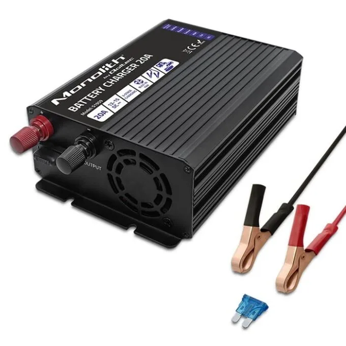 Qoltec Smart Monolith charger for LiFePO4 AGM GEL SLA batteries | 20A | 12V — image 13