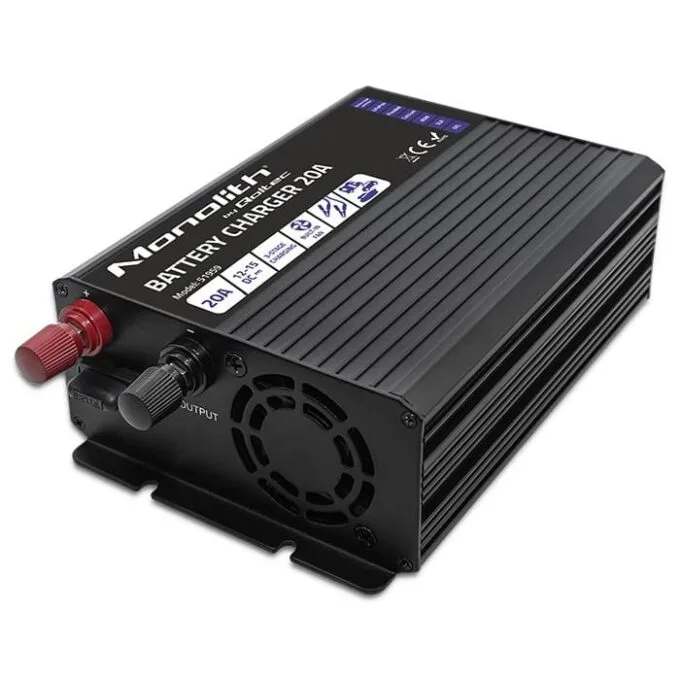 Qoltec Smart Monolith charger for LiFePO4 AGM GEL SLA batteries | 20A | 12V — image 8