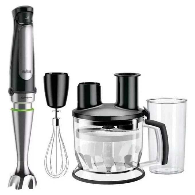 Braun Multi Quick 7 MQ7075X black and silver — image 1