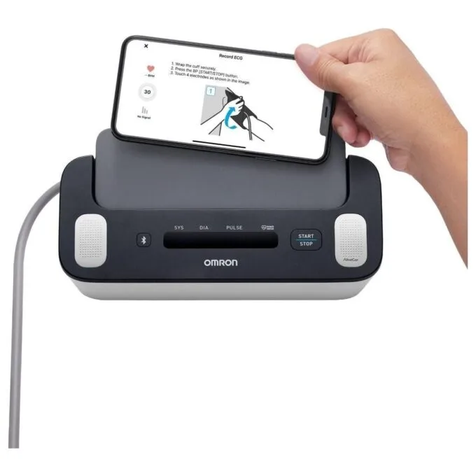 Omron Complete HEM-7530T-E3 ECG 2w1 BT white-black — image 3