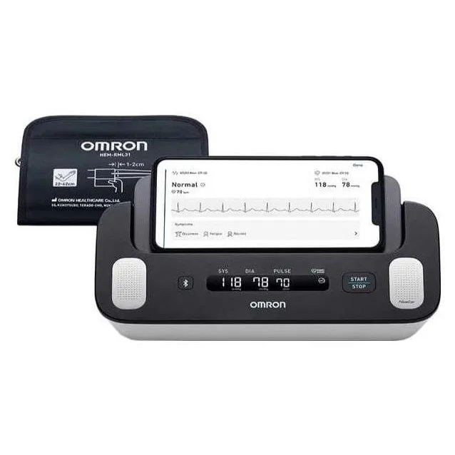Omron Complete HEM-7530T-E3 ECG 2w1 BT white-black — image 4