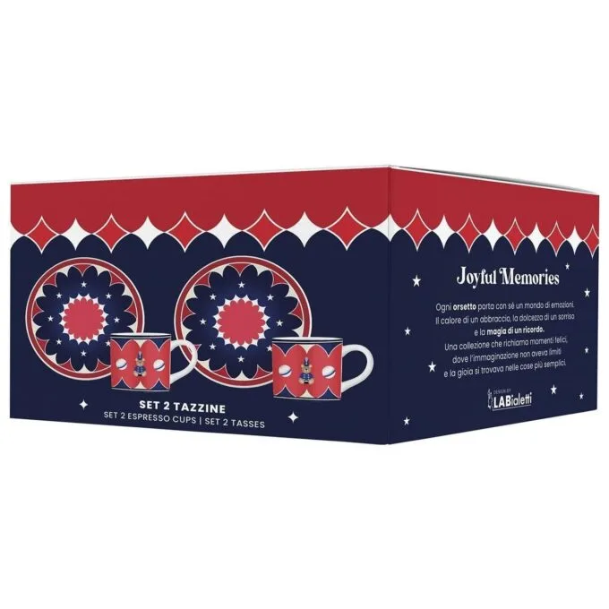 Bialetti Joyful Christmas 2 x 80 ml red — image 2