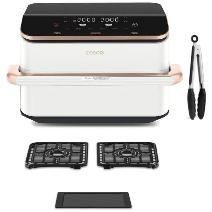 Cosori CAF-TF101S-WOUR Dual Blaze TwinFry Wi-Fi 10 l white — image 1