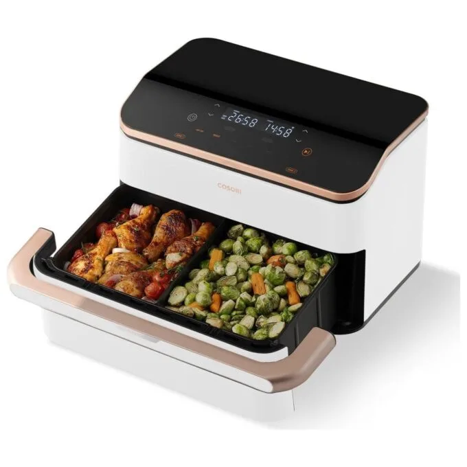 Cosori CAF-TF101S-WOUR Dual Blaze TwinFry Wi-Fi 10 l white — image 5
