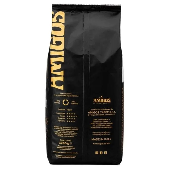 Amigos Qualità Extra Bar 1 kg grain (Robusta/Arabica 95/5) — image 2