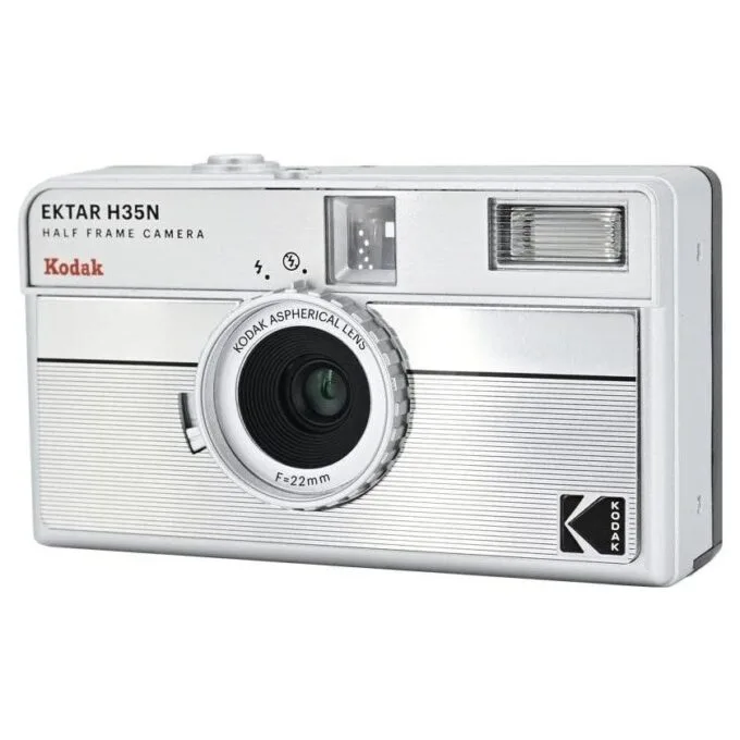Kodak EKTAR H35N Camera Striped Silver — image 2