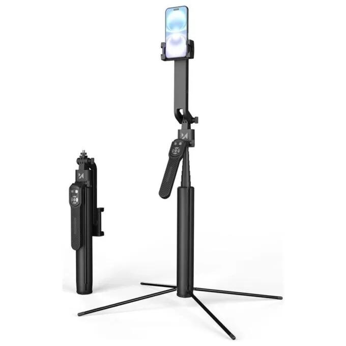Wozinsky WST-360YS with automatic face tracking 360° AI gesture control - black — image 1