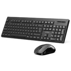 Vention Keyboard and Mouse Combo Wireless Silent Slim Full Size KTZB0-EN