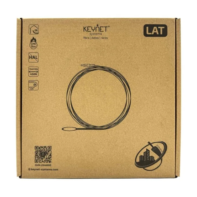 KEYNET Patch Cord Flat EasyPull SafeTrack LC/APC-LC/APC 10.0m — image 2