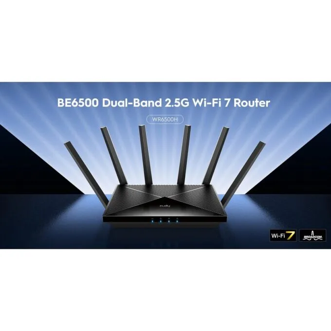 Cudy Router BE6500 Dual Band 2.5GbE Wi-Fi 7 Mesh VPN WR6500H — image 3