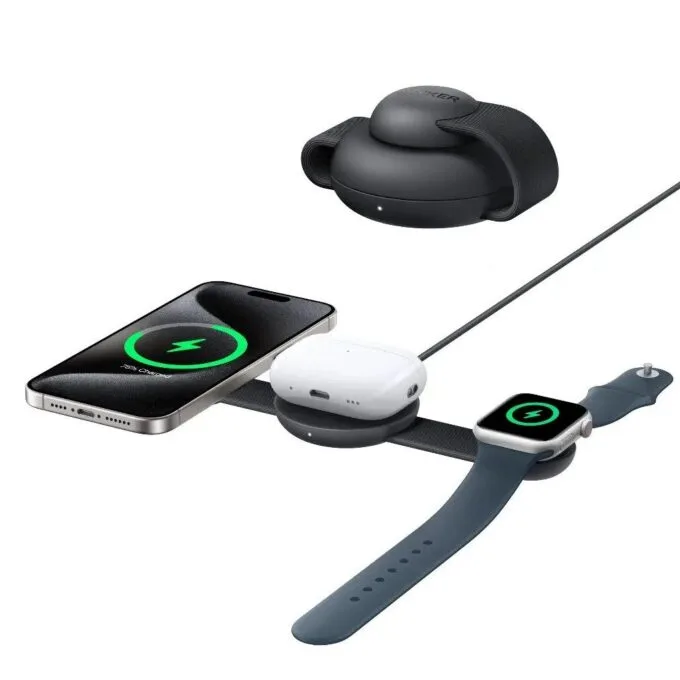 Anker Mobile Charger Wireless MagGo 3-in-1  Charging Station — image 1