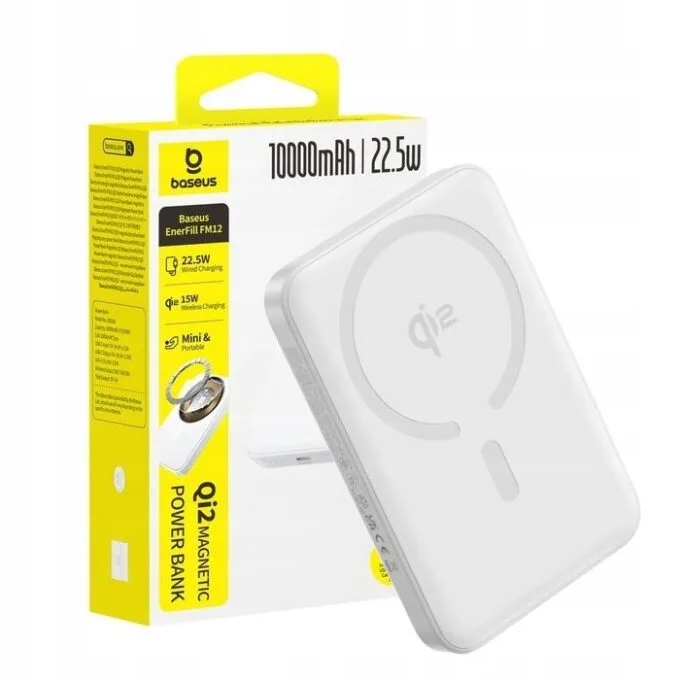 Baseus Powerbank Wireless 22.5W 10000mAh Qi2 EnerFill FM12 White — image 5