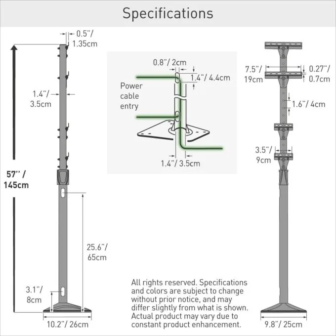 Barkan EV140FC mounting bar for EV 145cm car charger — image 5