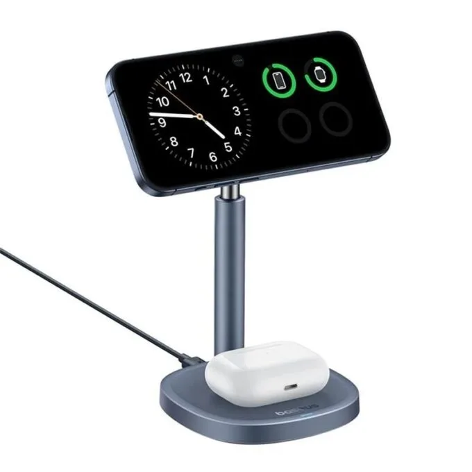 Baseus Orbit 2 Pro Air-Cooled Qi2 20W Desktop Wireless Charger (15W for Phone + 5W for Earphones) — image 3