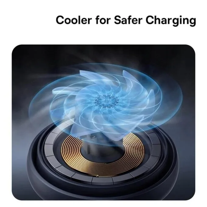 Baseus Orbit 2 Pro Air-Cooled Qi2 20W Desktop Wireless Charger (15W for Phone + 5W for Earphones) — image 7