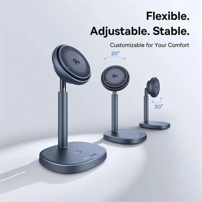 Baseus Orbit 2 Pro Air-Cooled Qi2 20W Desktop Wireless Charger (15W for Phone + 5W for Earphones) — image 8