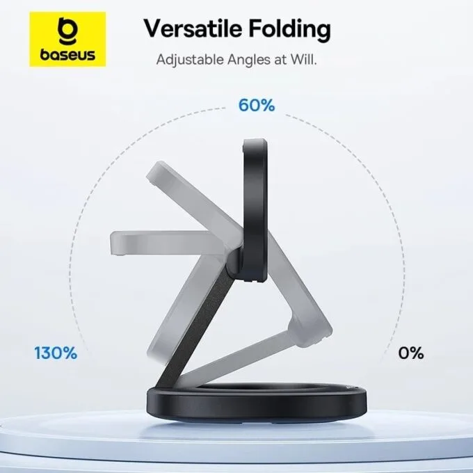 Baseus Charger Desktop Wireless 15W Qi2 Incl Cable+20W Charger ENERFILL FF11 — image 4