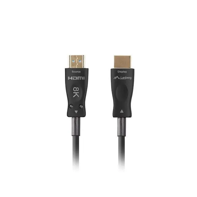 Lanberg HDMI cable v2.1 M/M 80m 8K 30Hz black optical AOC — image 5
