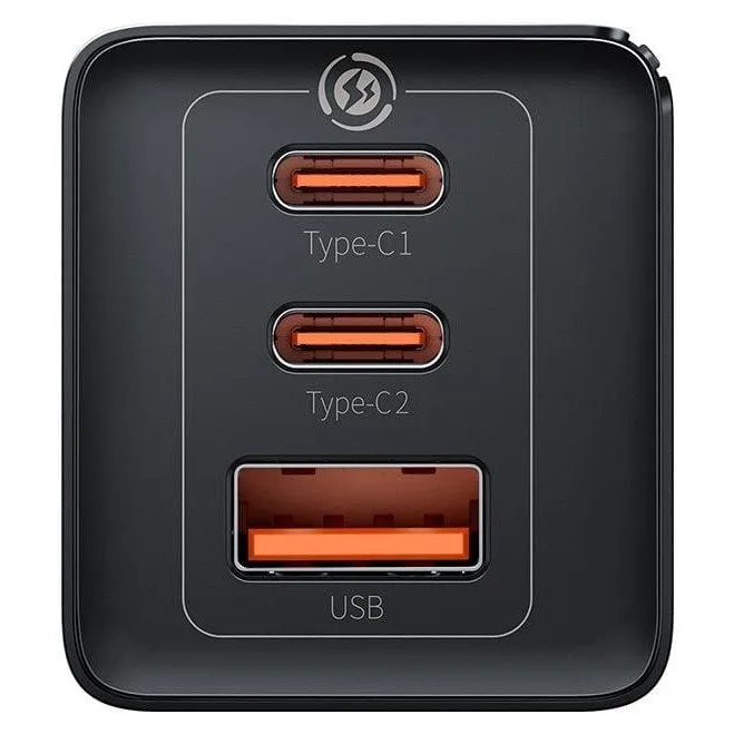 Baseus GaN5 Pro 2xUSB-C + USB, 65W (czarna) — image 3