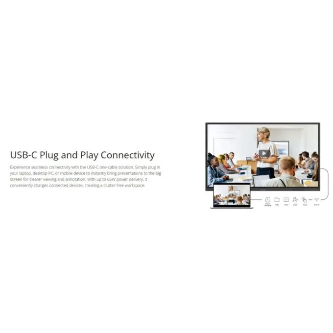 Viewsonic Viewboard Interactive Display Whiteboard 65" 4K OS-FREE USB-C BYOD IFP65G1 — image 7