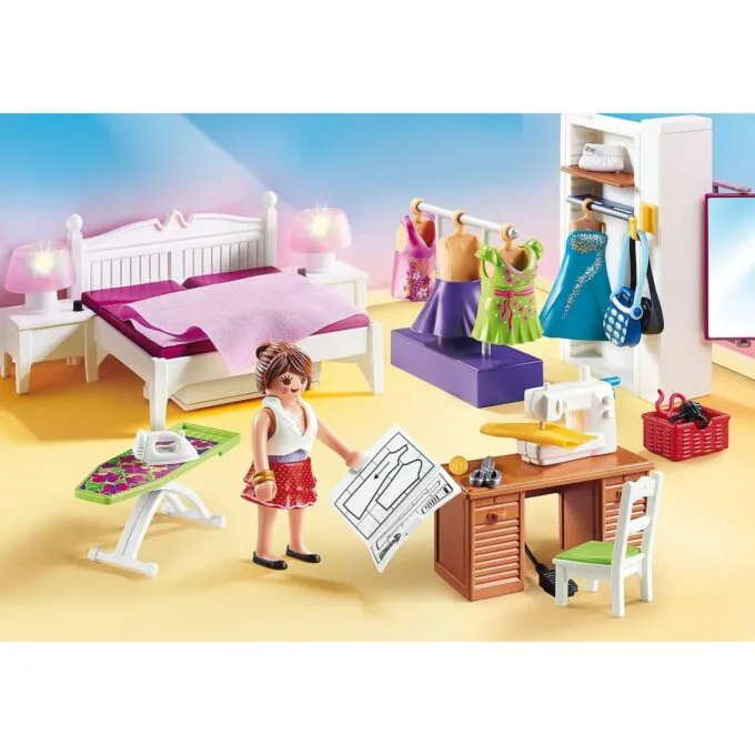 Playmobil Dollhouse 70208 Bedroom with sewing corner — image 3