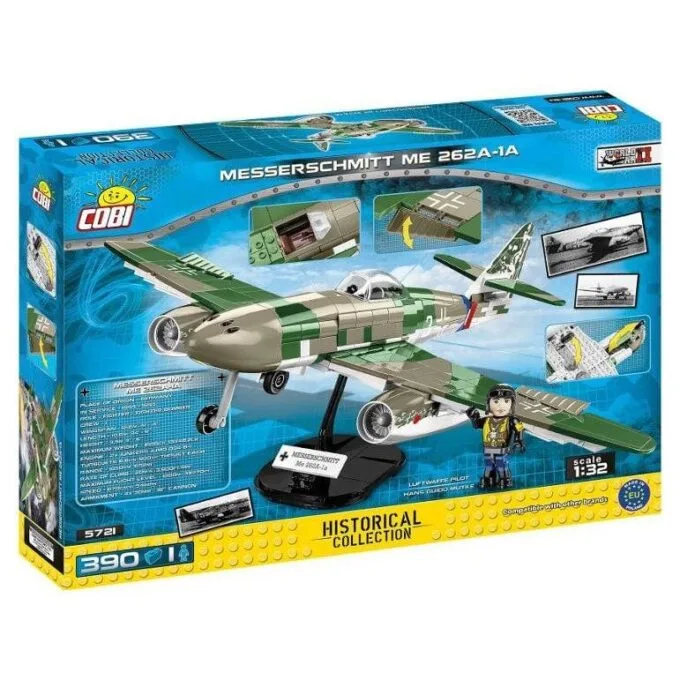 Cobi HC WWII 5721 Messerschmitt ME aircraft 262A-1A 390 kl. — image 2