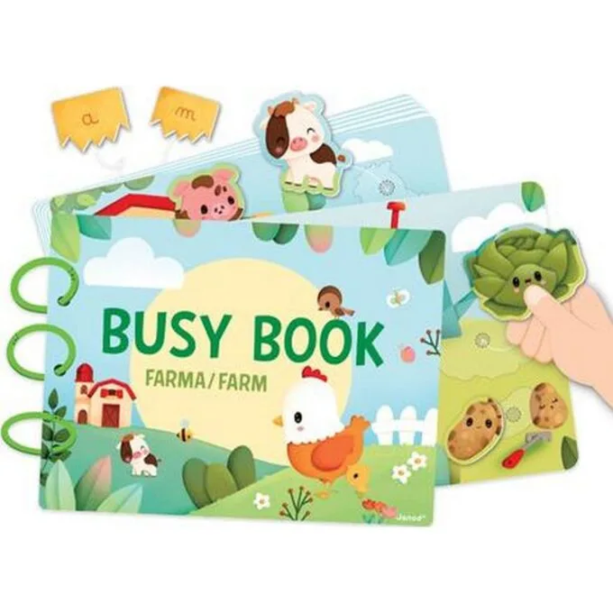 Janod Busy Book Farma Book with tasks J03339 — image 1