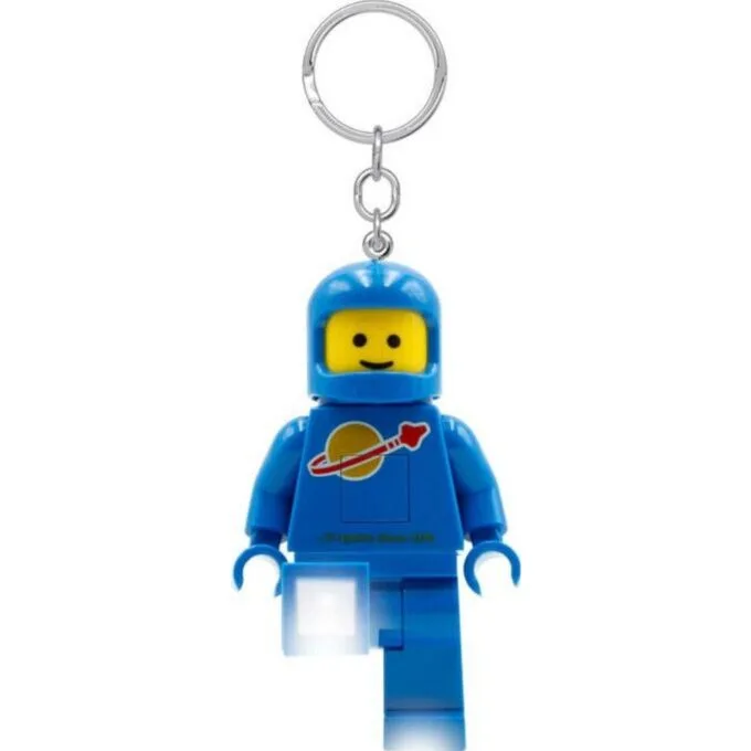 LEGO Astronaut blue keychain with LGL-KE10H-01 flashlight — image 1