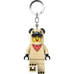 LEGO Minifigures Mops keychain with LGL-KE213H flashlight