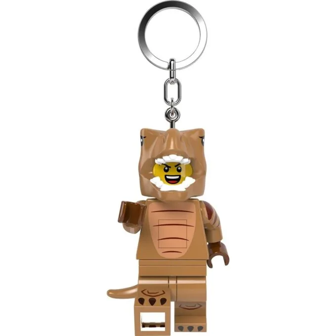 LEGO T-Rex keychain with LGL-KE237H flashlight — image 1