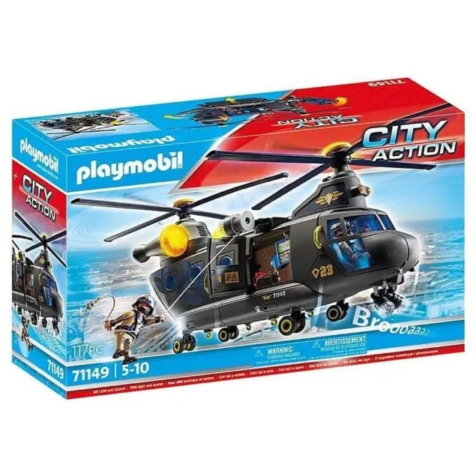 Playmobil City Action Śmigłowiec ratunkowy jednostki specjalnej 71149 — image 1