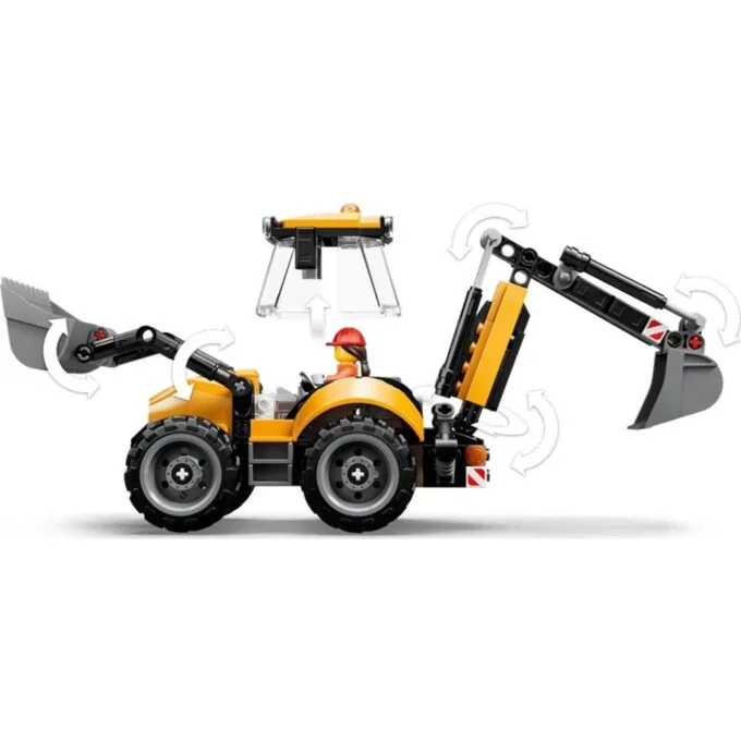 LEGO City Great Vehicles 60480 Żółta koparko-ładowarka — image 6
