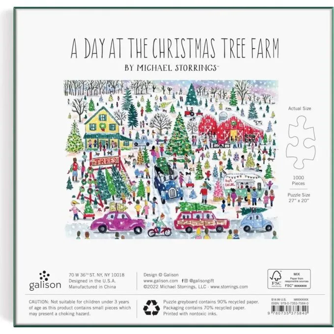 Galison Michael Storrings – Christmas Tree Farm 1000el. — image 3