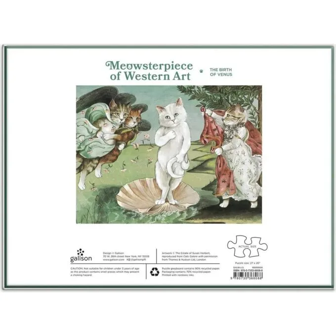 Galison Meowsterpiece of Western Art Birth of Venus 1000el. — image 3
